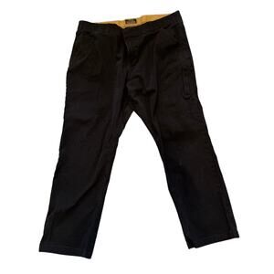 Work Pants Mens 36x28 Noble Outfitters Black Canvas Utility Cargo Preowned